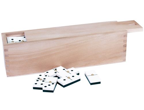 Domino master profissional 9/9 caixa madeira , Branca , 21829 , 8414211003545